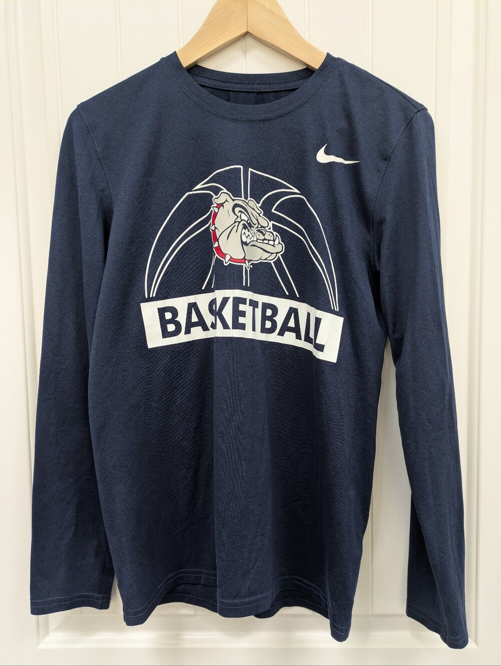 Nike Dri-Fit Gonzaga Bulldog Basketball Navy Tee